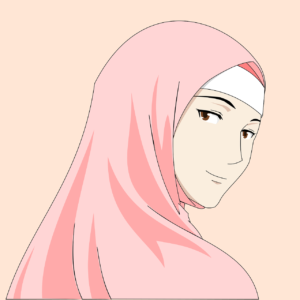 hijabi woman cartoon